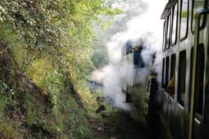 viajando en el tren foto