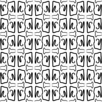 Seamless abstract geometric hand drawn pattern. vector