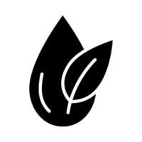 Water drop with leaf. Eco water icon. Environment, ecology and eco friendly symbol. Leaf and drop, natural symbol vector