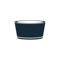 Bowl Icon Design Template Elements vector