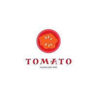 Tomato Icon Vector Logo Template Illustration Design