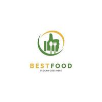 Best Restaurant Icon Vector Logo Template Illustration Design