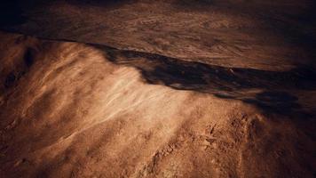Aerial view of red Desert with sand dune photo