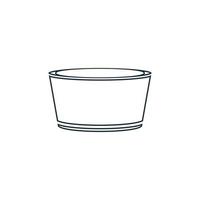 Bowl Icon Design Template Elements vector