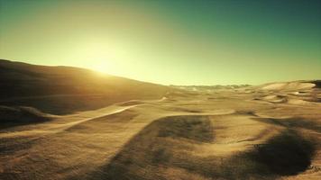 Beautiful sand dunes in the Sahara desert photo