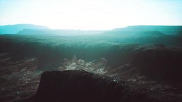 Volcanic rock desert of Iceland photo