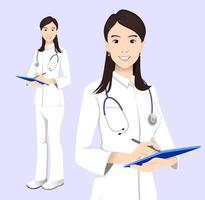 female nurse character vector