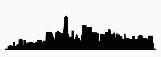 modern cityscape skyline outline doodle drawing on white background. vector