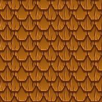 Seamless pattern of paving brown old roof tiles. Textured background for wallpaper, wrapping paper. vector