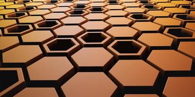 fondo cuadrado hexagonal escena de tecnología fondo abstracto