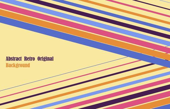 Abstract colorful retro color design template artwork style. Overlapping for copy of space style background. illustration vector
