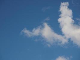 blue sky with clouds background photo