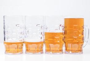 Lager beer glasses photo