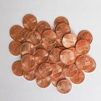 Dollar coins 1 cent photo