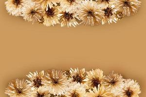 Autumn floral design greeting card. photo