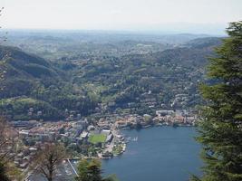 Aerial view of Como photo