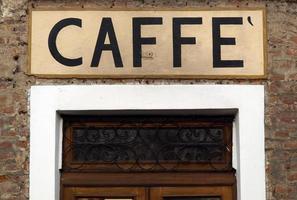 Old Caffe sign photo