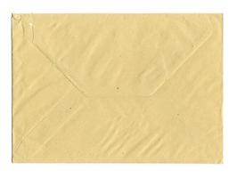 yellow letter envelope isolated over white photo