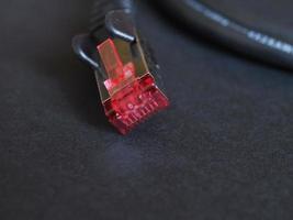 RJ45 ethernet plug photo