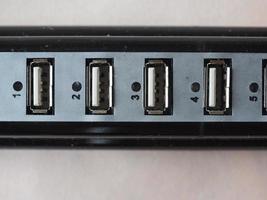 Many USB ports photo