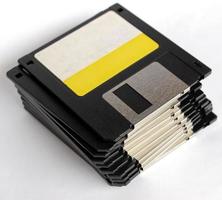 Floppy disks pile photo