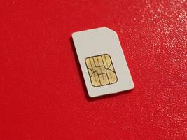 SIM card used in phones photo
