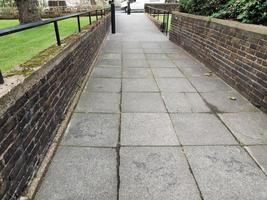 Pavement sidewalk in London photo