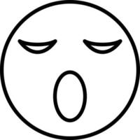 Sleepy Icon Style vector