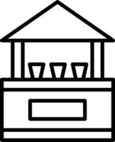 Drinks Stall Icon Style vector