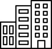 estilo de icono de edificio vector