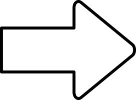 Right Arrow Icon Style vector