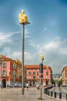 Sculptures in the central Place Massena, Nice, Cote d'Azur, France photo