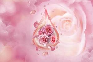 essential oil of roses photo