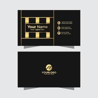 Golden Black Business Card vector