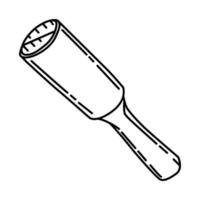 Winter Lint Roller for Men Icon. Doodle Hand Drawn or Outline Icon Style. vector