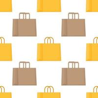 Vector illustration of a paper bag pattern.