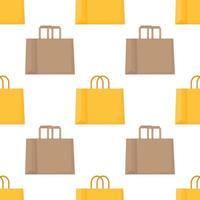 Vector illustration of a paper bag pattern.