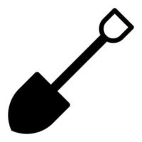 Shovel icon. Vector illustration isolated on white background.