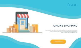 Vector illustration of the store website. Checkout counter.  Online shopping. Oline shopping.  Shopping, product, business, money, coins.
