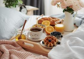 Breakfast in bed photo