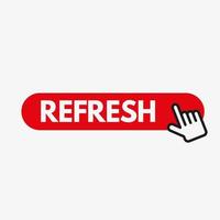 Refresh button and cursor clicking vector