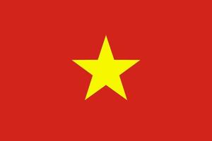 icono de vector de bandera vietnamita. la bandera de Vietnam.