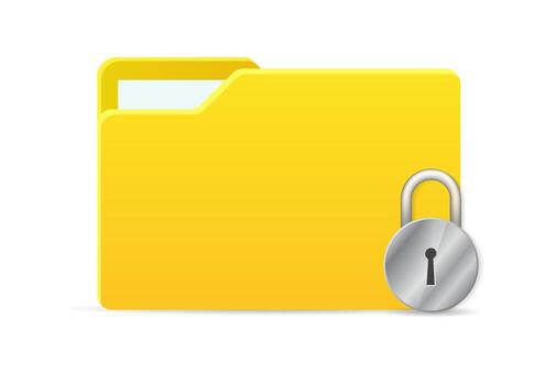 secure folder vector icon