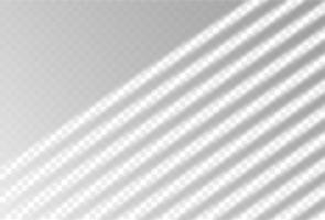 Overlay shadow from window blinds on floor and wall. Transparent reflection sun effect and natural lighting on background. Realistic gradient vector illustration. Louvers