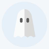 Ghosts Icon in trendy flat style isolated on soft blue background vector