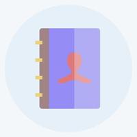 Authorship Icon in trendy flat style isolated on soft blue background vector