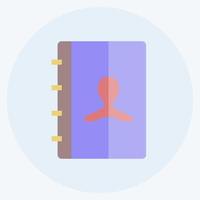 Authorship Icon in trendy flat style isolated on soft blue background vector