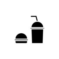 restaurante, comida, cocina icono sólido vector ilustración logotipo plantilla. adecuado para muchos propósitos.