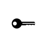 Key Solid Icon Vector Illustration Logo Template. Suitable For Many Purposes.