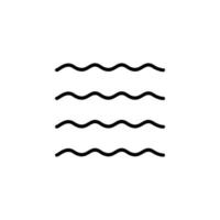 Ocean, Water, River, Sea Solid Icon Vector Illustration Logo Template. Suitable For Many Purposes.